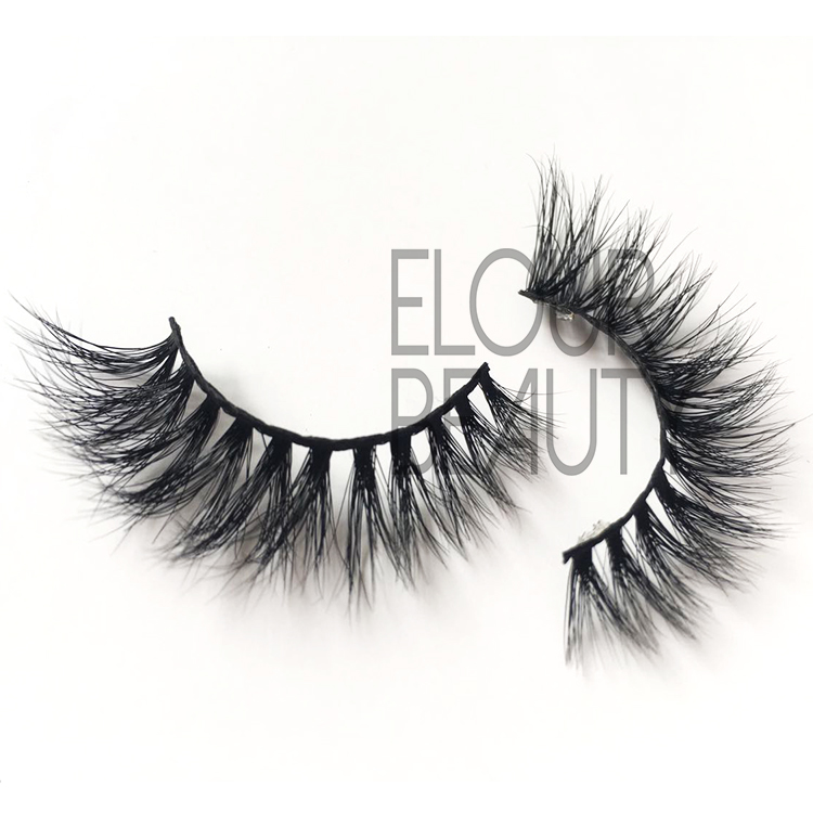 Luruxry 3D mink fur lashes with OEM package EJ44